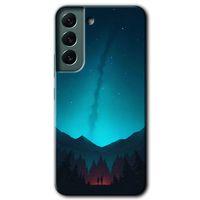 Samsung Galaxy S22 Kılıf HD Desen Baskılı Arka Kapak - Night Fores Mount