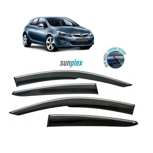Opel Astra Uyumlu J 2010-2016 Model Cam Rüzgarlığı Kromlu Sunplex