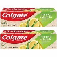 Colgate Natural Extracts Limon Yağı ve Aloe Vera Özlü Diş Macunu 2 x 75 ML