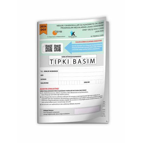 2026 DGS ÖSYM TIPKI Basım Sayısal-Sözel Çıkmış Soru Deneme Kitapçığı Dijital Çözümlü Türkiye Geneli