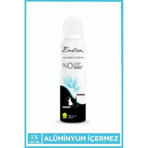 Emotion Invisible Fresh Black & White Kadın Deodorant 150ml Vegan, Leke Bırakmaz