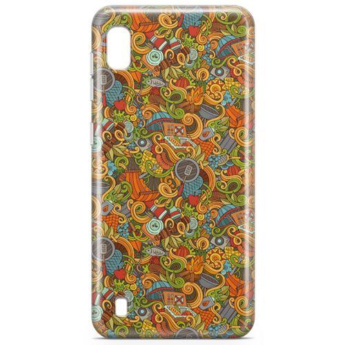 Samsung Galaxy A10 Kılıf Doodle Piknik Seti Arka Kapak Koruma Desenli Full Koruyucu