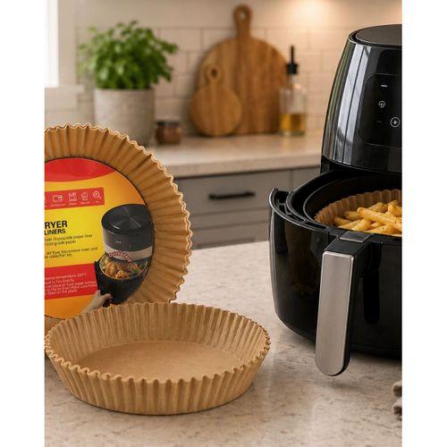 100 Lü Airfryer Kağıdı Yağ Geçirmez Yapışmaz Pişirme Kağıdı
