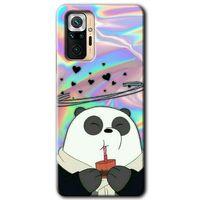 Redmi Note 10 Pro Kılıf HD Desen Baskılı Arka Kapak - Milkshake Panda