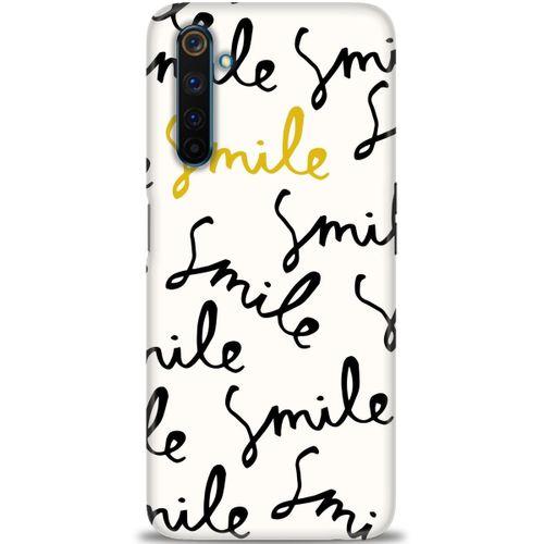 Realme 6 Pro Kılıf HD Baskılı Kılıf - S Smile + Tam Ekran Koruyucu