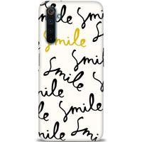 Realme 6 Pro Kılıf HD Baskılı Kılıf - S Smile + Tam Ekran Koruyucu