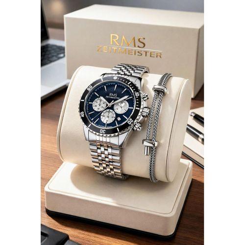 RMS Romanson İç Fonksiyonları Aktif İtalyan Tasarım Bileklik Hediyeli 5 Atm Erkek Kol Saati G2122.12