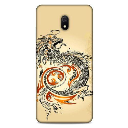 Xiaomi Redmi 8A Kılıf Dragons (27) Tasarımlı Kılıf Siyah Ejderha Dövmesi