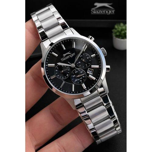 Slazenger İtalyan Tasarım Bileklik Hediyeli 2 Yıl Garantili 10 Atm Çelik Erkek Kol Saat ESE.2511.02