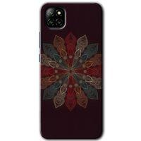 Casper Via E30 Kılıf HD Desen Baskılı Arka Kapak - Mandala Flower Wal
