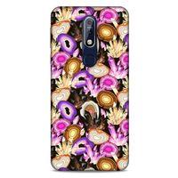 Nokia 7.1 Kılıf Baskılı Özel Seri Taşlı (16) Kalın Kılıf