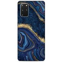 Samsung Galaxy S20 Plus Uyumlu Kılıf Mavi Delisi (1) Kılıfı Mermer