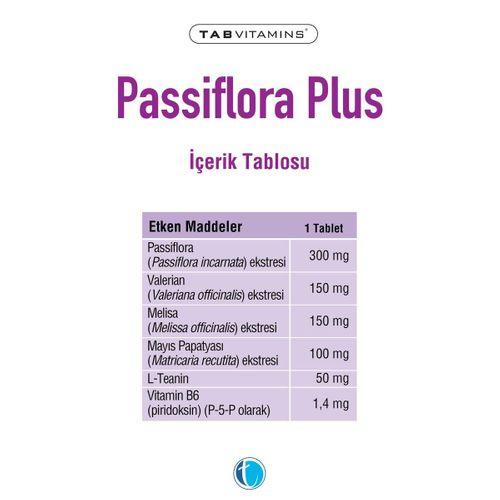 Tabvitamins Tabvitamins Passiflora Plus 30 Tablet 8680133002922