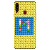 Lopard Samsung Galaxy A20s Uyumlu Kılıf BloX (24) Darbe Emici Kılıf M Harfi