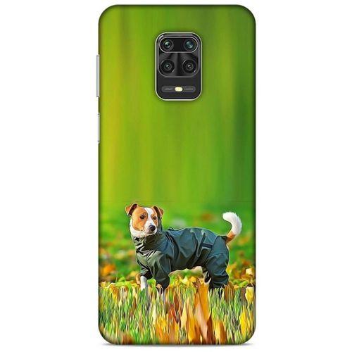 Xiaomi Redmi Note 9 Pro Kılıf Köpek Kıyafetleri (26) Tpu Silikon Kılıf Jack Russell Yağmurluk