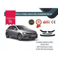 Vw Polo Mk6 2019 Sonrası 4 Parça Ön Lip Siyah