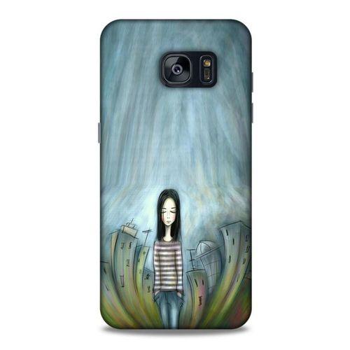 Samsung Galaxy S7 Edge Kılıf Depresyon (22) Tam Koruma Kılıfı Fuşya Bordo