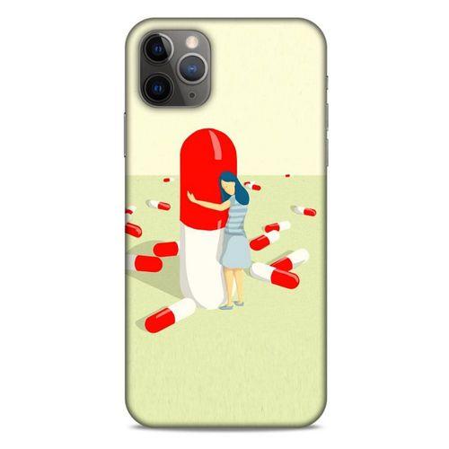 Apple Iphone 11 Pro Max Kılıf Depresyon (19) Kılıfları Kahve Turuncu