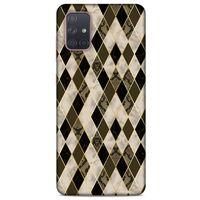Mermer Desenli (2) Tema Kabı Bej Samsung Galaxy A71 Kılıf