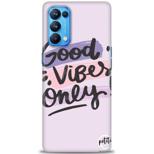 Oppo Reno 5 Pro Kılıf HD Baskılı Kılıf - Good Vibes + Tam Ekran Koruyucu