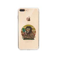 iPhone 7 Plus Cool Lion Desenli Premium Şeffaf Silikon Kılıf