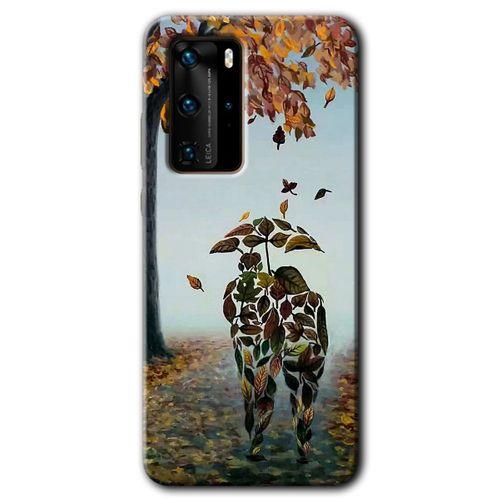 Potkal Hediye Fabrikası Huawei P40 Pro Kılıf HD Desen Baskılı Arka Kapak - Doğadan Aşk