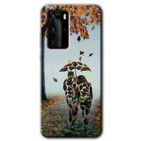 Potkal Hediye Fabrikası Huawei P40 Pro Kılıf HD Desen Baskılı Arka Kapak - Doğadan Aşk