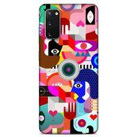 Lopard Samsung Galaxy S20 Uyumlu Kılıf Soyut Sanat (21) Baskılı Koruyucu Kapak