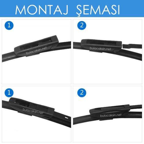 Sentinel Muz Silecek Takımı Renault Clio Grandtour 4 2013-2017 ile uyumlu