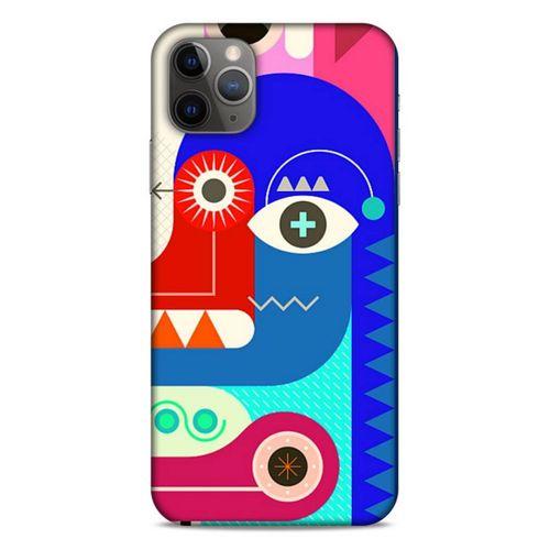 Lopard Apple Iphone 11 Pro Max Uyumlu Kılıf Soyut Sanat (13) Baskılı Silikon Kap