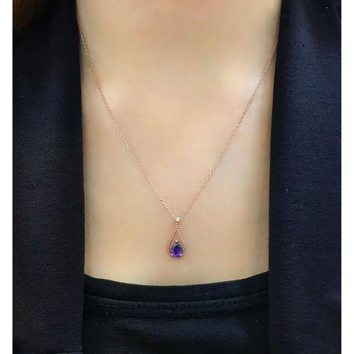 STELA SAFİR FASHION GÜMÜŞ KOLYE