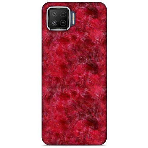 Mermer Desenli (6) Tema Silikon Kılıf Kırmızı Oppo A73 Kılıf