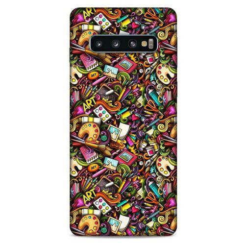 Graffitix (18) Desenli Silikon Kapak Samsung Galaxy S10 Kılıf