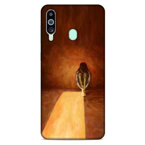 Samsung Galaxy M40 Kılıf Depresyon (47) Crystal Flex Kılıf Siyah Kırmızı