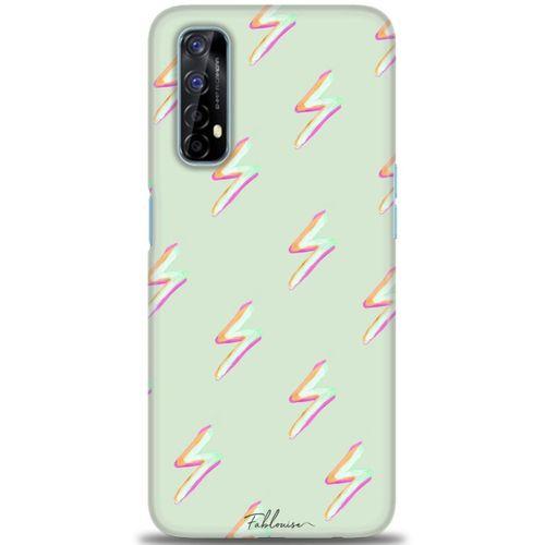 Realme 7 Kılıf HD Baskılı Kılıf - Şimşekler + Tam Ekran Koruyucu