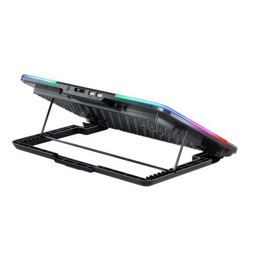 Classone Gaming M60 Laptop Soğutucu , Notebook Stand,10 RGB ışık kontrolü, 15.6 -17 inch , Hız kontrolü , 6 Büyük fan ,Telefon standı, 2 USB