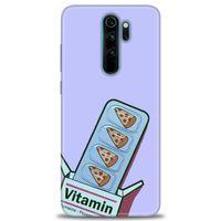 Xiaomi Redmi Note 8 Pro Kılıf HD Baskılı Kılıf - Vitamin + Tam Ekran Koruyucu