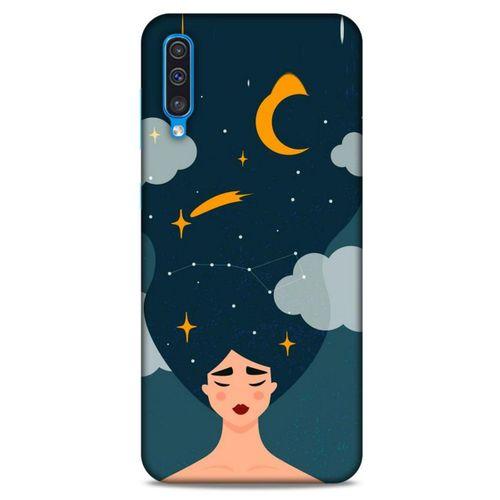 Samsung Galaxy A50 Kılıf Depresyon (26) Tpu Silikon Kılıf Açık Kahverengi