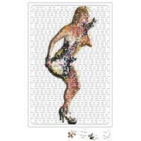 Rock Roll Müzik Gitar Puzzle 240 Parça Yapboz