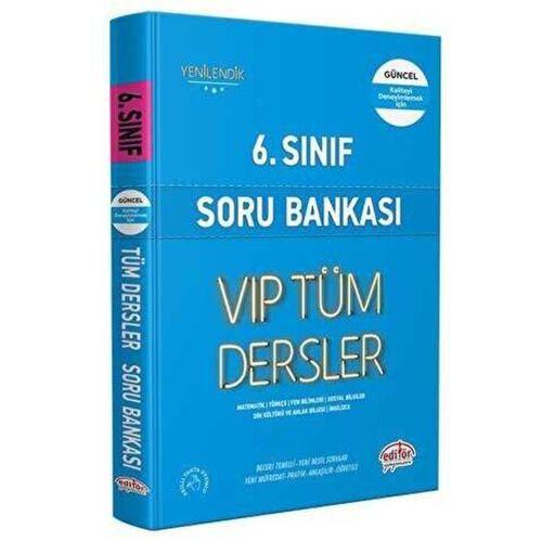 6. Sınıf VIP Tüm Dersler Soru Bankası Mavi Kitap Editör