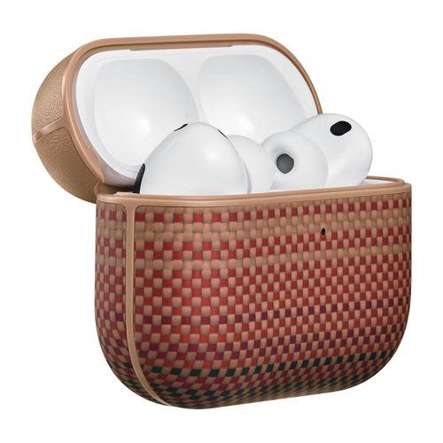 Apple Airpods Pro 3 Kılıf Aramid Fiber Pitaka Tactile Woven Sunset-Moonrise Serisi Kapak