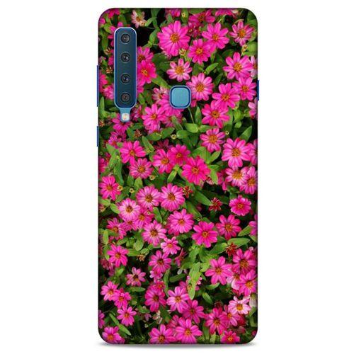 Lopard Samsung Galaxy A9 2018 Uyumlu Kılıf Bahar (40) Fit Silikon Kılıf Koyu Pembe