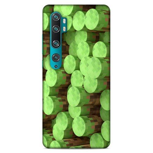 Lopard Xiaomi Mi Note 10 Uyumlu Kılıf PiXel (8) Baskılı Kılıf Yeşiller