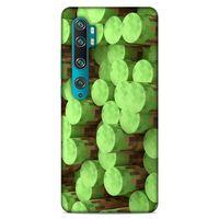 Lopard Xiaomi Mi Note 10 Uyumlu Kılıf PiXel (8) Baskılı Kılıf Yeşiller