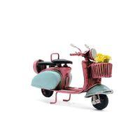 Dekoratif Metal Scooter Önü Sepetli