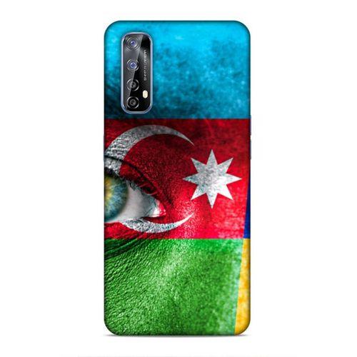 Huawei P Smart 2021 Uyumlu Kılıf Azarbaijan (42) Rugged Armor Kılıf Göz Bayrak