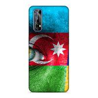 Huawei P Smart 2021 Uyumlu Kılıf Azarbaijan (42) Rugged Armor Kılıf Göz Bayrak
