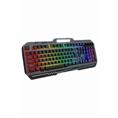 Işıklı  Q Klavye Mouse Seti Siyah   Klavye