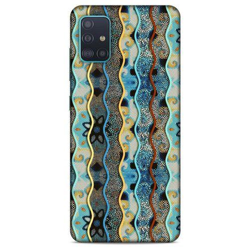 Samsung Galaxy A51 Kılıf Baskılı Özel Seri Taşlı (28) Arka Kapak