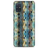 Samsung Galaxy A51 Kılıf Baskılı Özel Seri Taşlı (28) Arka Kapak